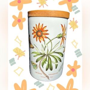 Portmeirion Botanic Garden African Daisy Arctotis Grandiflor 8.5” Canister & Lid